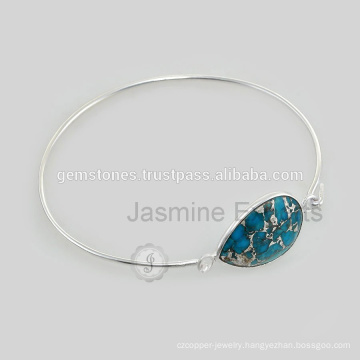 Handmade Semi Precious Gemstone Lovely Charm Bangle For Christmas